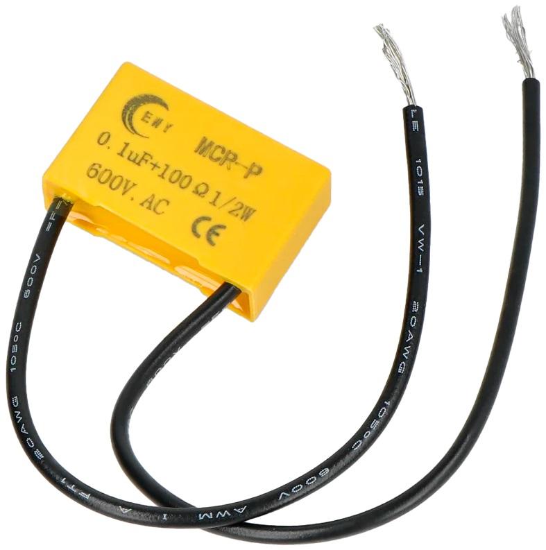 Filtro Supressor de Sobretensões p/ Módulos Shelly (600V 100nF+100ohm) - Shelly RC Snubber