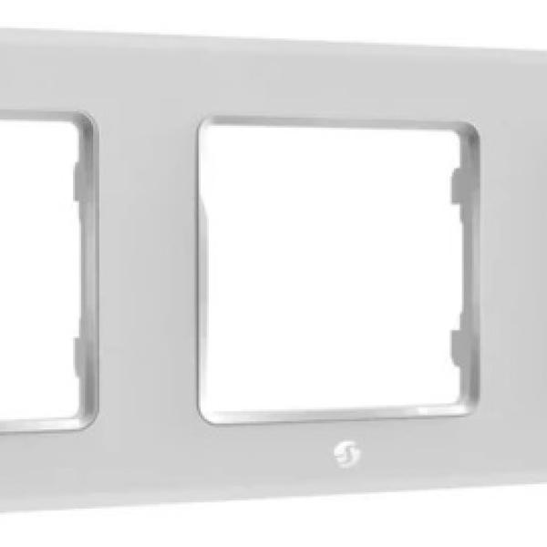 Espelho Triplo p/ Interruptores Shelly (Branco) - Shelly Wall Frame 3