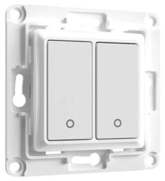 Interruptor de Parede 2 Botões p/ Módulos Shelly (Branco) - Shelly Wall Switch 2