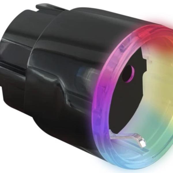 Tomada Inteligente Wi - Fi c/ Medidor de Consumo 220V (12A 2500W) Preto - Shelly Plus Plug S Black