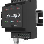 Módulo p/ Calha DIN c/ 3 Relés para Automação Wi - Fi/BT/LAN 110/240VAC 3x16A - Shelly PRO 3