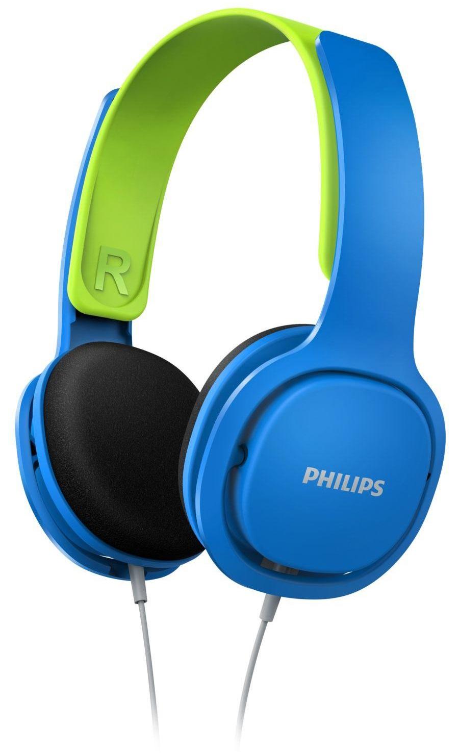 Auscultadores KIDS c/ Fios SHK2000PK/00 (Azul/Verde) - PHILIPS
