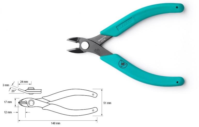 Alicate de Corte Lateral (Ø1,6mm) - JBC