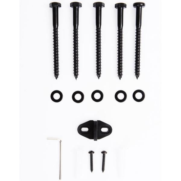 Kit de Instalação de Porta de Correr de madeira Guia de trilhos com parafusos carga 90kg Kit de acessórios de ferragens para portas deslizantes de madeira