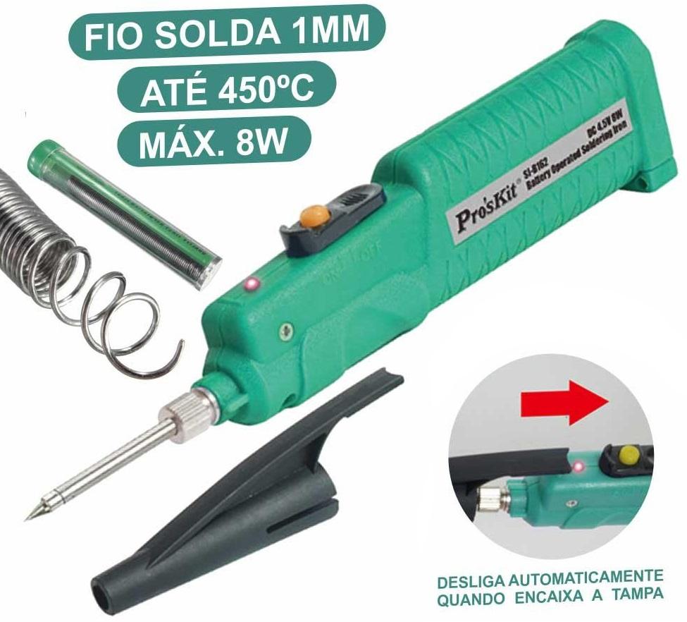 Ferro de Soldar a Pilhas 8W 450ºC - Proskit