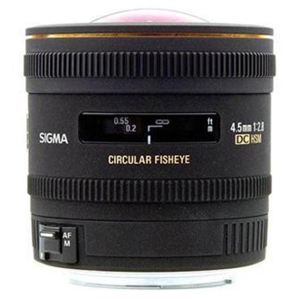 Objetiva Grande Angular 4.5mm f2.8 FISHEYE DC HSM - Nikon (Preto) - SIGMA