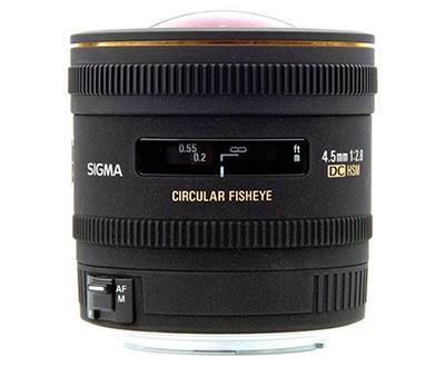 Objetiva Grande Angular 4.5mm f2.8 FISHEYE DC HSM - Nikon (Preto) - SIGMA
