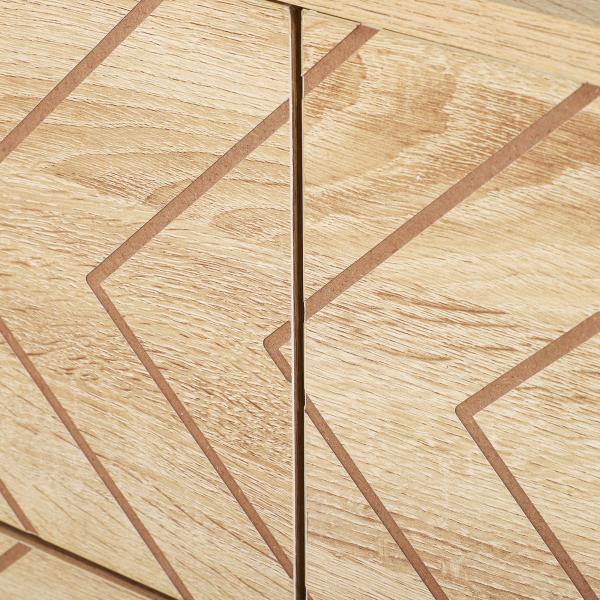 Cómoda com 5 Gavetas Estilo Retrô Móvel Auxiliar de Madeira para Sala de Estar Corredor 80x39,5x110 cm Madeira e Preto