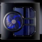 Painel lateral transparente para Noble/Hummer/Achilles com ventoinha LED azul de 19 cm - NEW (recondicionado)