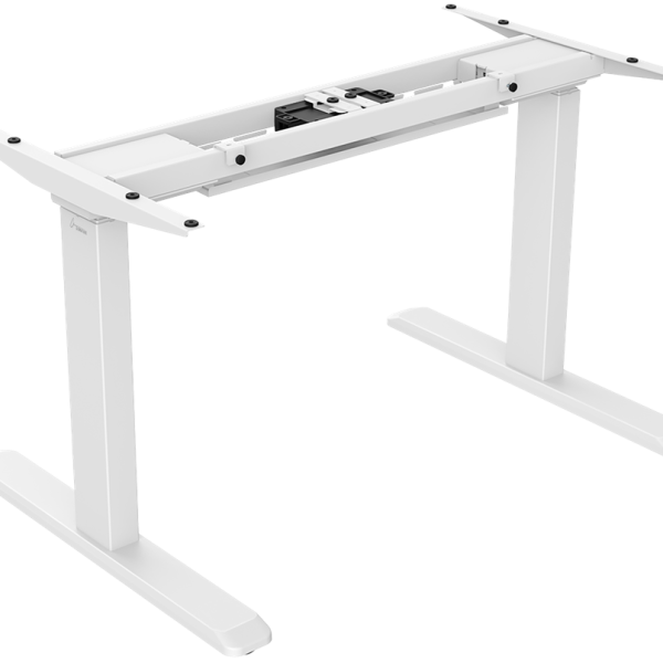 Estrutura Ajustável p/ Mesa de Escritório c/ Duplo Motor e 3 Segmentos (Branco) - PHOENIX