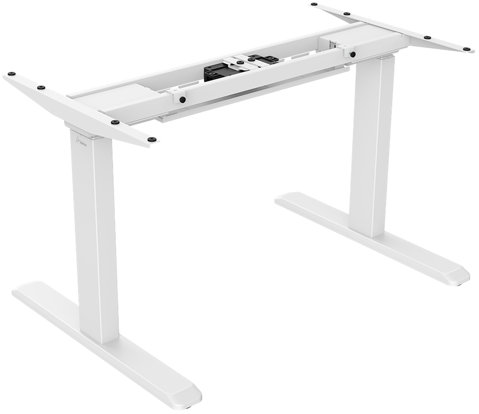 Estrutura Ajustável p/ Mesa de Escritório c/ Duplo Motor e 3 Segmentos (Branco) - PHOENIX