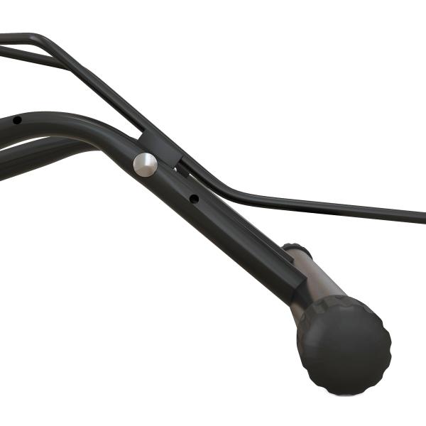 Estacionamento para Bicicletas Suporte para Bicicletas de Aço para Interior e Exterior 59x41x38 cm Preto