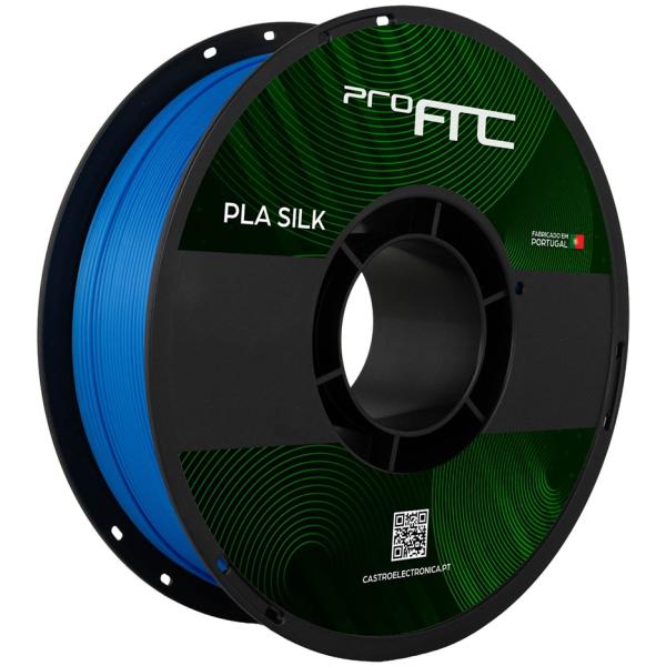 Filamento de Impressão 3D PLA SILK 1,75mm 1Kg (Azul Céu) - ProFTC