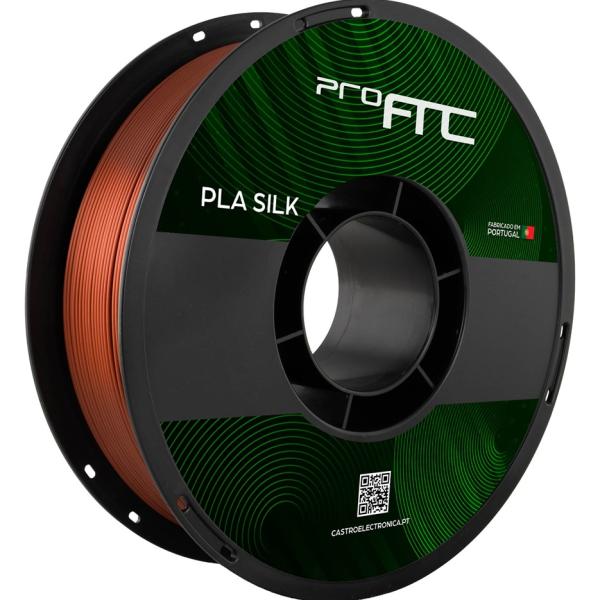 Filamento de Impressão 3D PLA SILK 1,75mm 1Kg (Cobre Avermelhado) - ProFTC