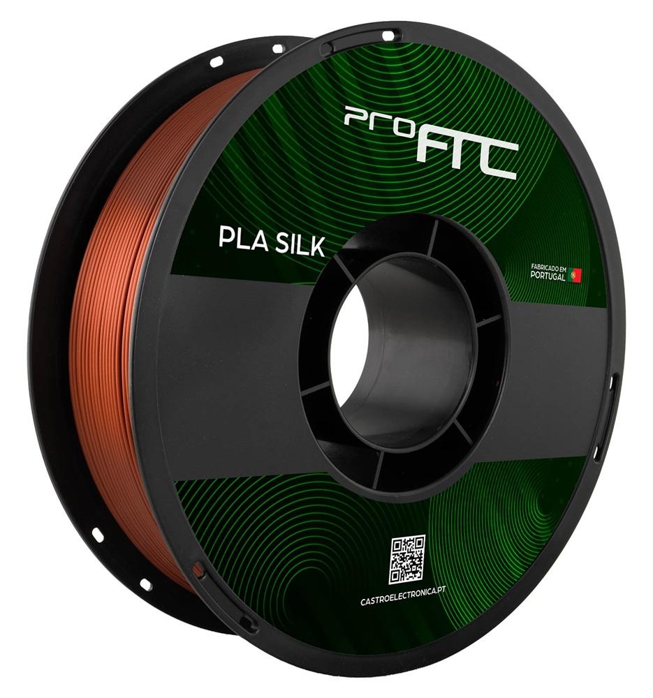 Filamento de Impressão 3D PLA SILK 1,75mm 1Kg (Cobre Avermelhado) - ProFTC