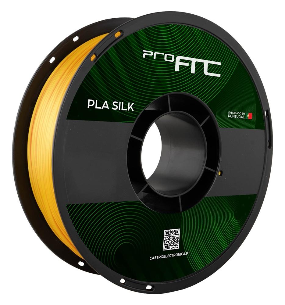 Filamento de Impressão 3D PLA SILK 1,75mm 1Kg (Dourado) - ProFTC