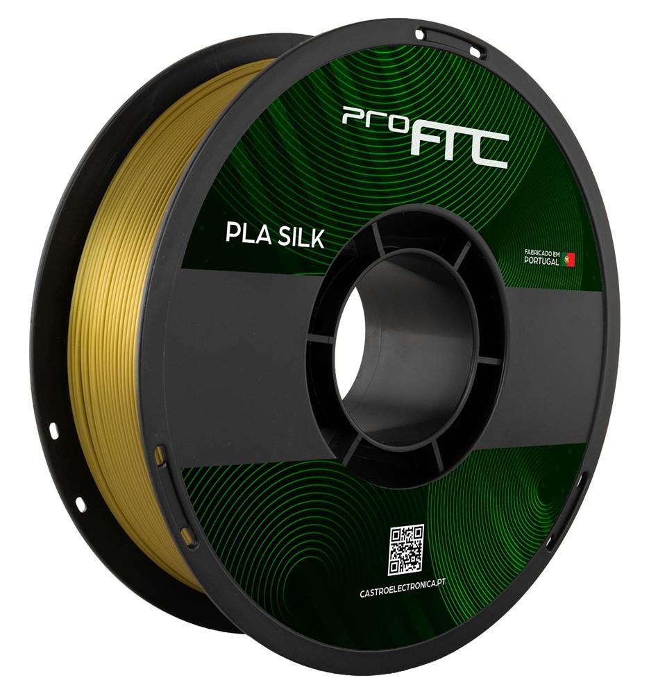 Filamento de Impressão 3D PLA SILK 1,75mm 1Kg (Dourado Esverdeado) - ProFTC