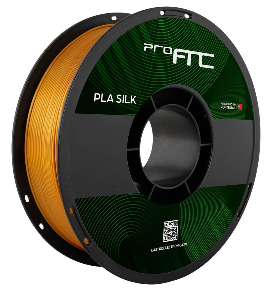 Filamento de Impressão 3D PLA SILK 1,75mm 1Kg (Dourado Profundo) - ProFTC