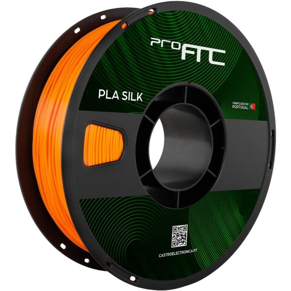 Filamento de Impressão 3D PLA SILK 1,75mm 1Kg (Laranja) - ProFTC