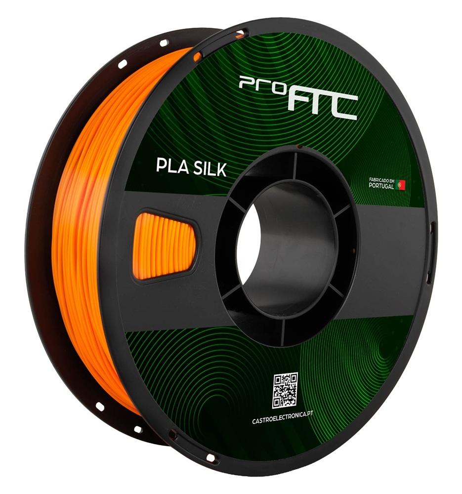 Filamento de Impressão 3D PLA SILK 1,75mm 1Kg (Laranja) - ProFTC