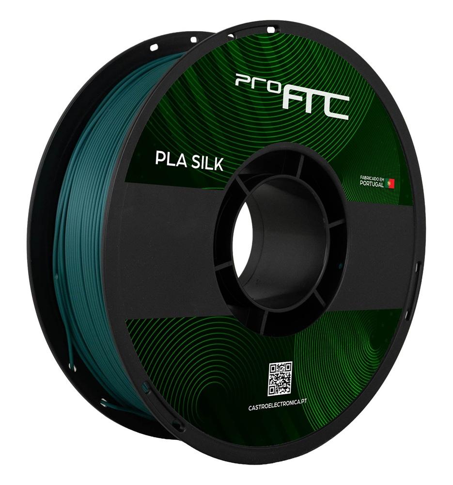 Filamento de Impressão 3D PLA SILK 1,75mm 1Kg (Verde Tinta) - ProFTC