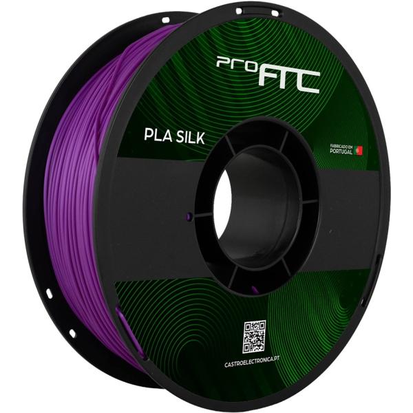 Filamento de Impressão 3D PLA SILK 1,75mm 1Kg (Vermelho Púrpura) - ProFTC