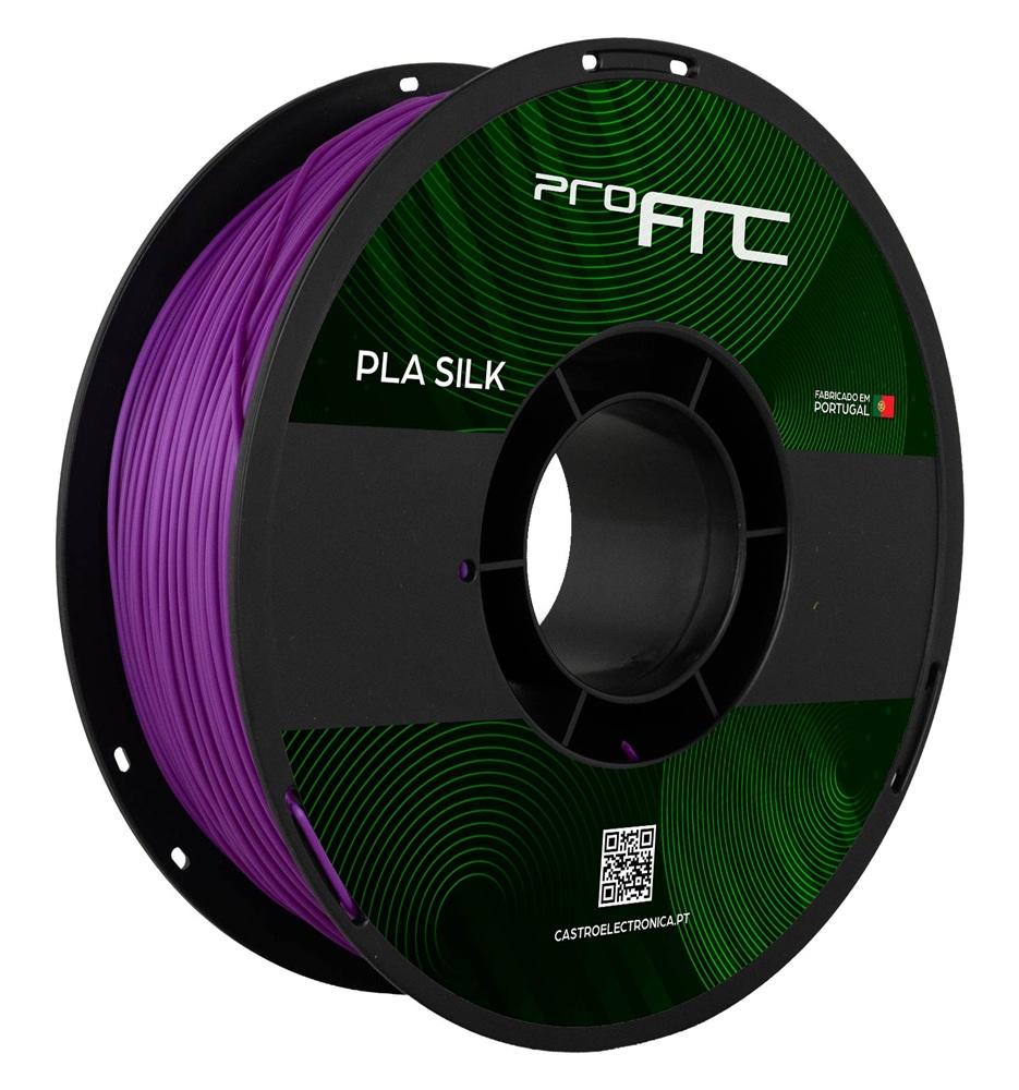 Filamento de Impressão 3D PLA SILK 1,75mm 1Kg (Vermelho Púrpura) - ProFTC