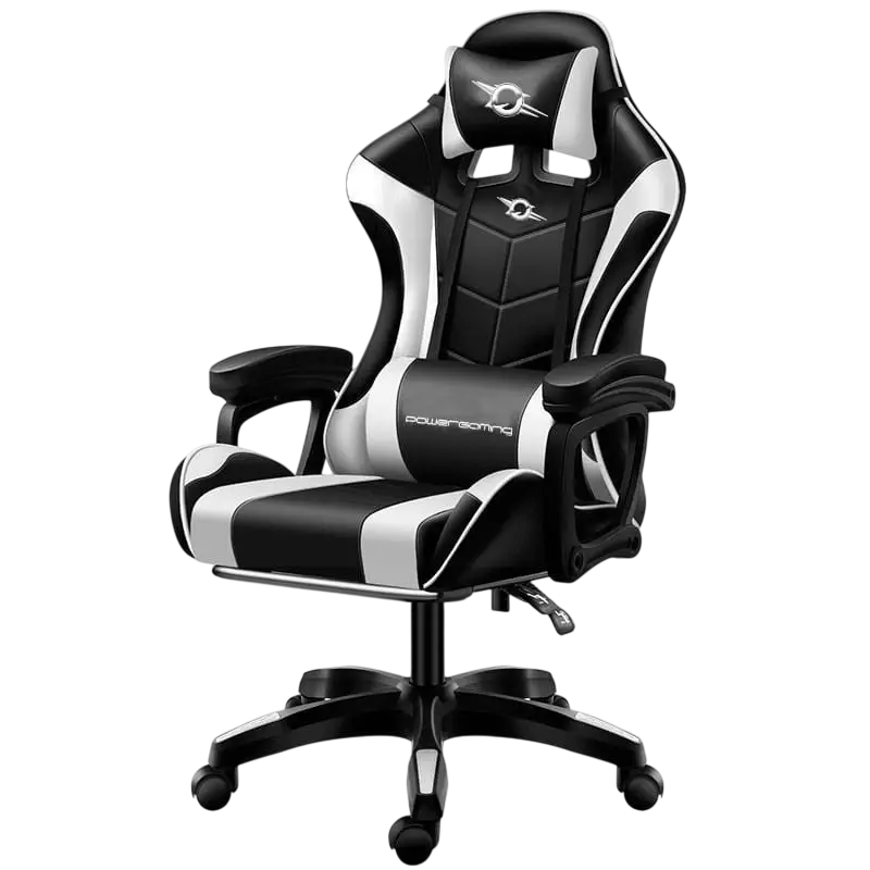 Cadeira Gaming 813 (Preto/Branco)