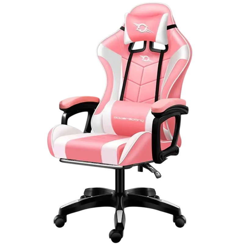 Cadeira Gaming 813 (Rosa/Branco)