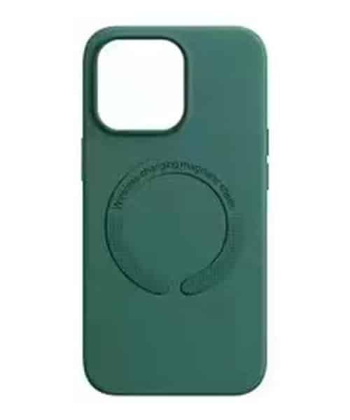 Capa para Smartphones com MagSafe - SJK-008 Compatível com Acessórios Magnéticos, Material Premium - Verde , iPhone 15 Plus