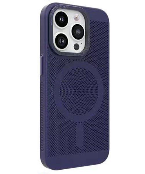 Capa Protetora MagSafe em Metal Calor Dissipação Novoteck SJK-011 - Alta Durabilidade, Compatível com Acessórios Magnéticos - Azul , iPhone 13 Pro Max