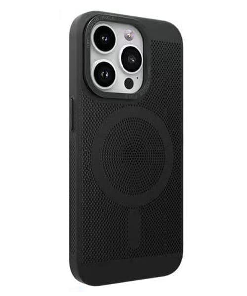 Capa Protetora MagSafe em Metal Calor Dissipação Novoteck SJK-011 - Alta Durabilidade, Compatível com Acessórios Magnéticos - Negro , IPHONE 14 PRO MAX