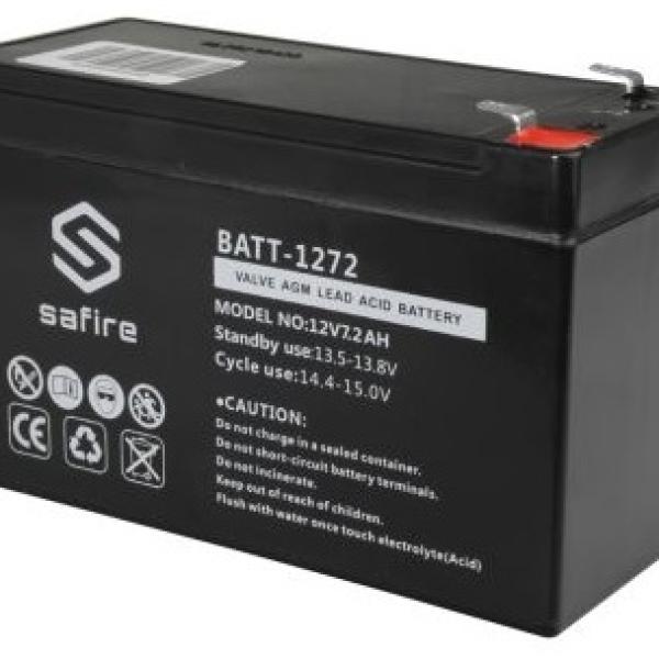 Bateria Chumbo 12V 7,2Ah (151 x 65 x 94 mm) - SAFIRE