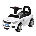 Carro Andador para Crianças de 18 - 36 Meses com Faróis Música Buzina Volante Compartimento de Armazenamento e Alça para Empurrar 63,5x28x36 Branco