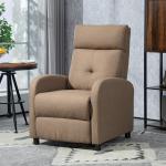 Poltrona Relax Reclinável até 155° Poltrona Reclinável Manual para Pessoas com Altura Inferior 195 cm 67x87x98 cm Marrom