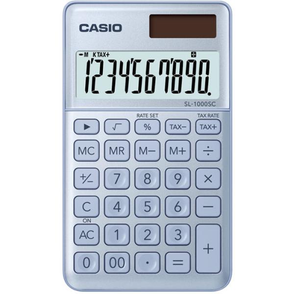 Calculadora de Bolso 10 Digitos (Azul) - CASIO