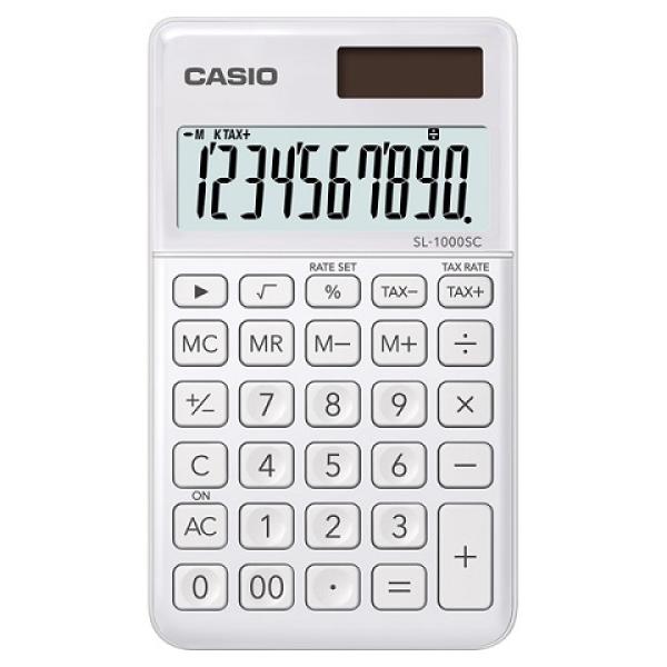 Calculadora de Bolso 10 Digitos (Branco) - CASIO
