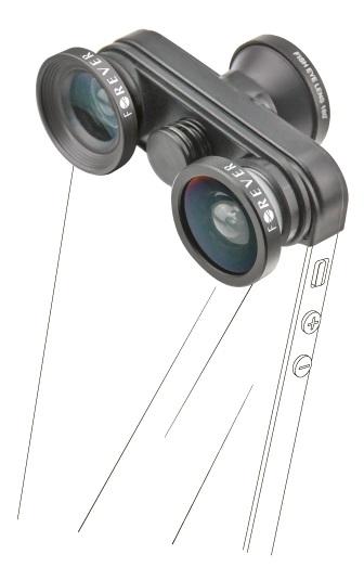 Lentes Adicionais 4 em 1 para iPhone 5