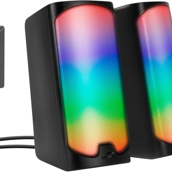 Colunas Tonos RGB 2.0 Canais 6W (Preto) - SPEEDLINK