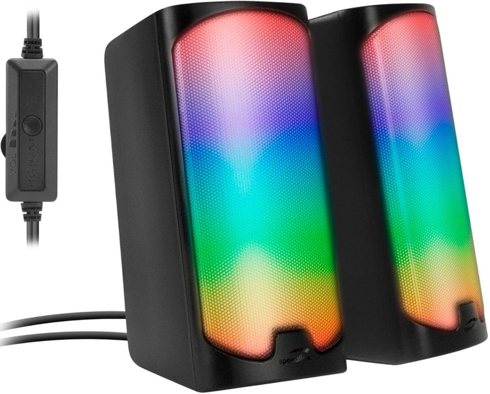 Colunas Tonos RGB 2.0 Canais 6W (Preto) - SPEEDLINK
