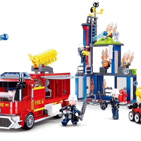 Fire Centro Combate a Incêndio 585 Pcs - SLUBAN