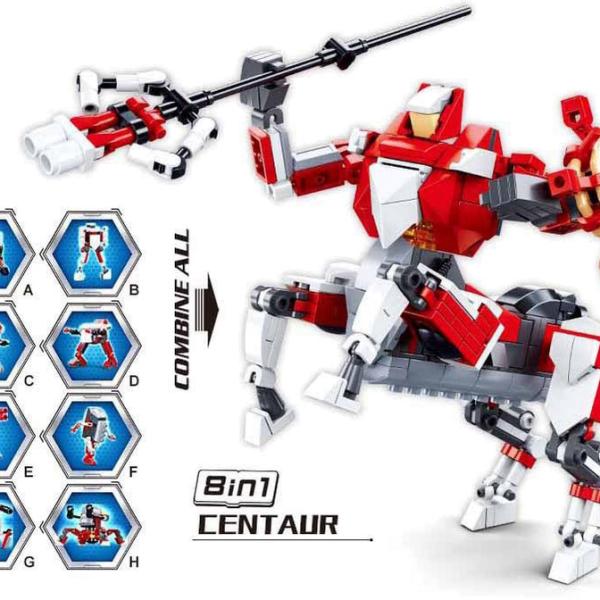 Builder Robot 8 em 1 409 Pcs - SLUBAN
