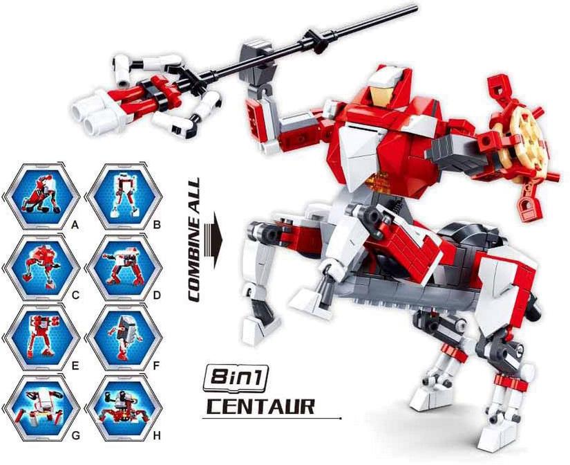 Builder Robot 8 em 1 409 Pcs - SLUBAN