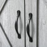 Aparador de Cozinha com 1 Gaveta e Prateleira Interior Ajustável Móvel Auxiliar Decorativo para Sala de Jantar Sala de Estar 80x39,7x80cm Cinza