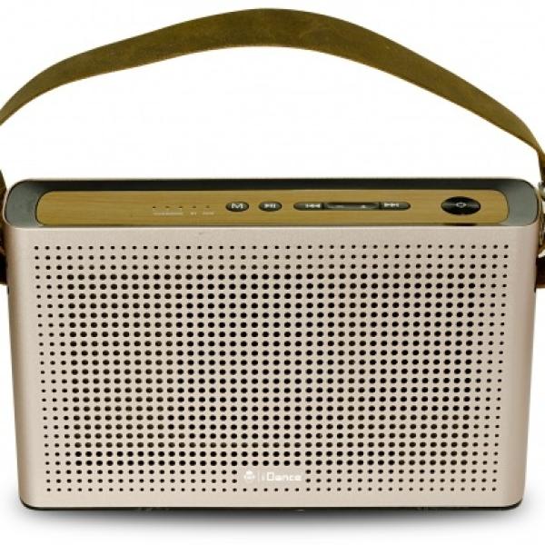 Coluna Portátil 50W c/ Leitor AUX e Bluetooth (Rosa Gold) - iDance