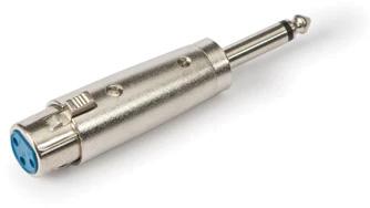 Ficha Adaptadora Jack 6,3mm Macho Mono - Canon XLR Fêmea - FONESTAR