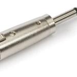 Ficha Adaptadora Jack 6,3mm Macho Mono - Canon XLR Fêmea - FONESTAR