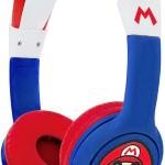 Auscultadores c/ Fio Super Mario (Vermelho/Azul) - OTL TECHNOLOGIES