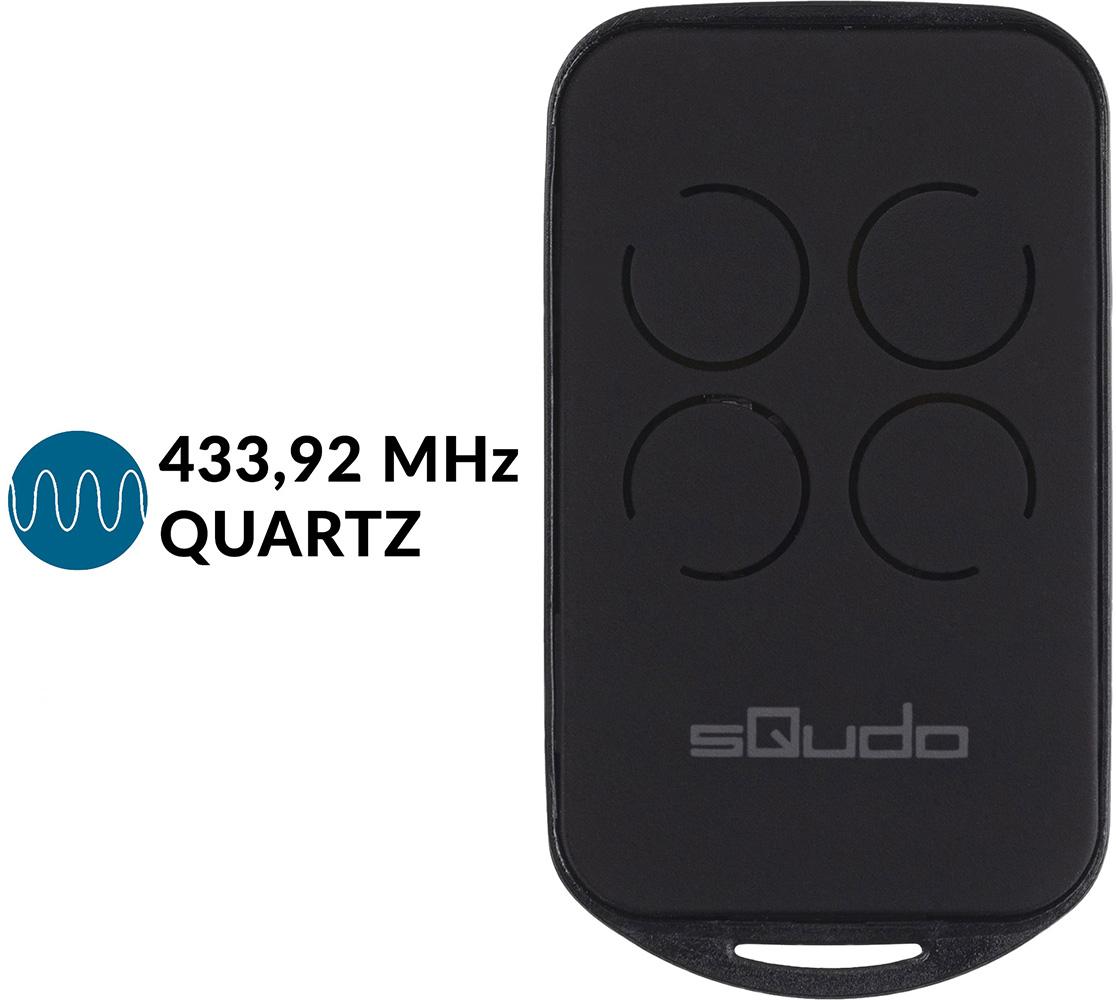 Comando Garagem Multi Frequência Auto - Ajustável p/ Frequências QUARTZ e 433,92 MHz - SQUDO
