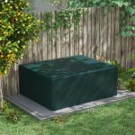 Capa Protetora para Móveis Retangular Cobertura de Móveis para Jardim Impermeável para Terraço Varanda 235x190x90 cm Verde
